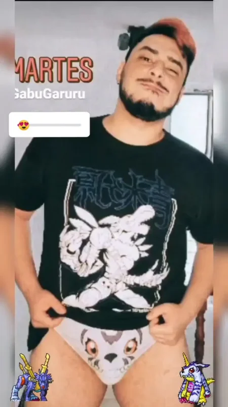 slip kaiba gabumon digimon underwear