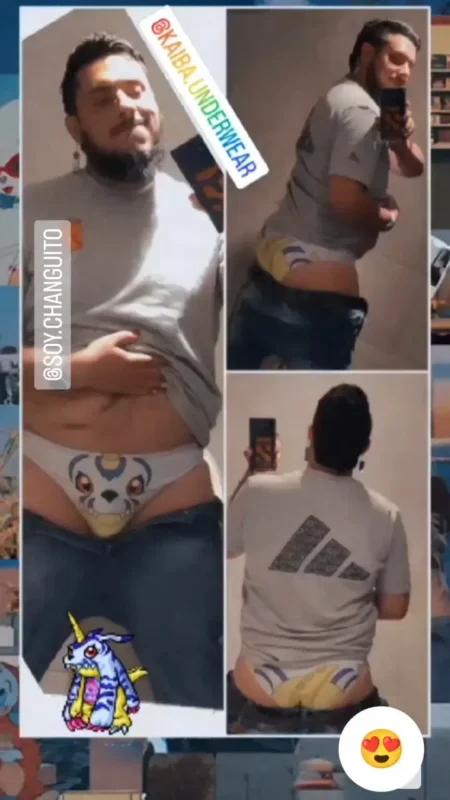 slip kaiba gabumon digimon underwear