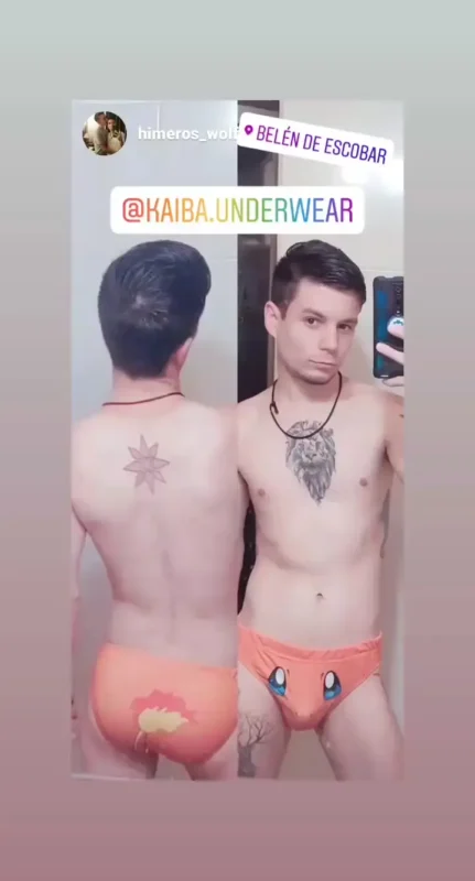 slip kaiba underwear charmander pokemon