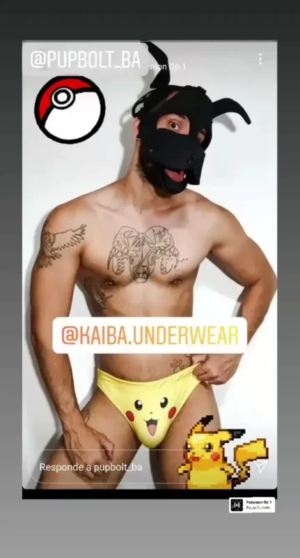 slip kaiba underwear pikachu pokemon