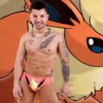 flareon slip ropa interior pokemon underwear kaiba