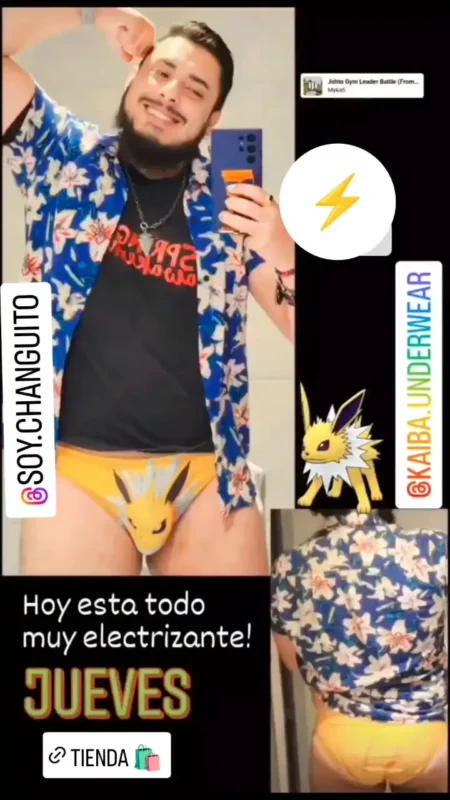 kaiba underwear slip pokemon jolteon