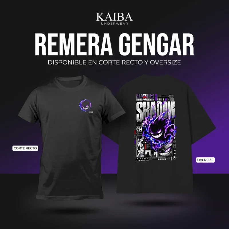 Remera Gengar Kaiba