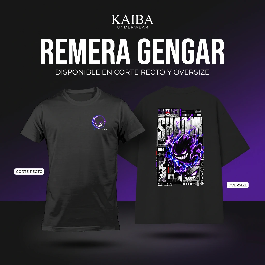 Remera Gengar Kaiba