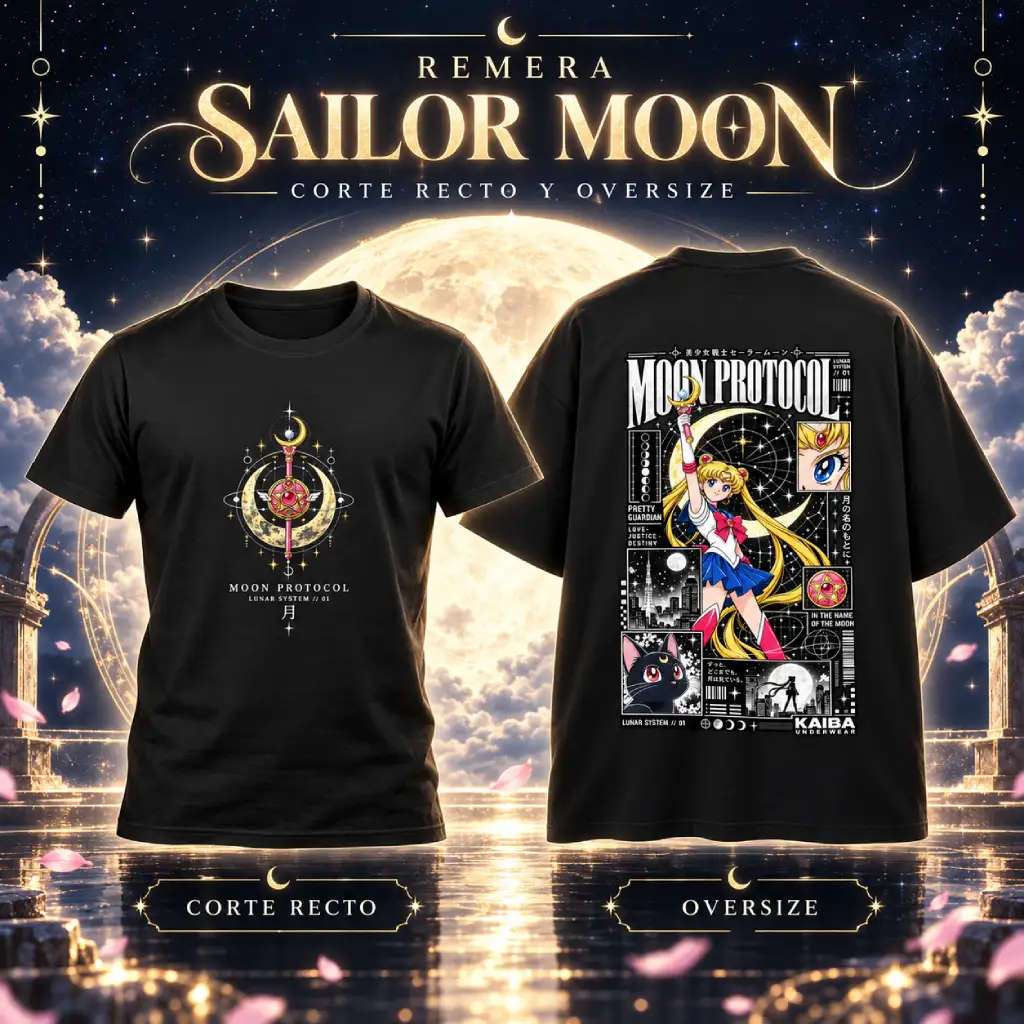 remera sailor moon kaiba